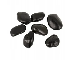 NB Minerals Poliruoti akmenys Juodas Pebble III 30-50mm akvariumui terariumui 10kg/PAKUOTĖ
