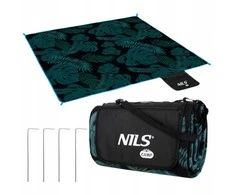 NC2222 PICNIC BLANKET LEAVES 200x200 PE ALU NILS CAMP