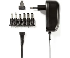 Nedis ACPA001 maitinimo adapteris/išradėjas Indoor 12 W Juodas