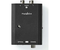 Nedis AV adapteris Nedis ACON2508BK garso failų keitiklis Juodas