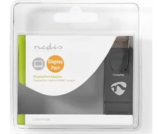 Nedis AV adapteris Nedis CCGB37915BK lyties / kabelio keitiklis HDMI A tipo (standartinis) DisplayPort juodas