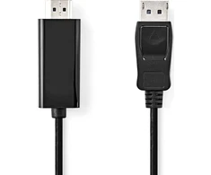 Nedis AV adapteris Nedis CCGL37100BK20 laido adapteris 2 m HDMI Type A (standartinis) DisplayPort juodas