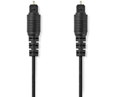 Kabelis Nedis CAGL25000BK10 kabelis audio 1 m Toslink Juodas