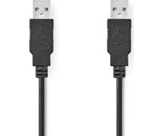 Nedis CCGL60000BK50 kabelis USB USB 2.0 5 m USB A Juodas