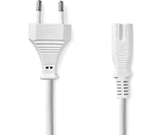 Nedis CEGL11040WT20 maitinimo laidas, baltas, 2 m, C tipo IEC 320 maitinimo kištukas