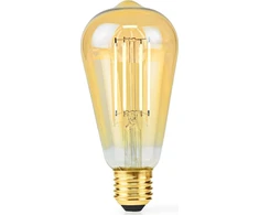 Nedis LBDE27ST64GD1 LED lempa Labai šilta šviesa, Šiltai balta 2100 K 4.9 W E27 F