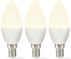 Nedis LBE14C351P3 energiją taupanti lempa Šiltai balta 2700 K 2,8 W E14 F