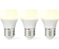 Nedis LBE27G452P3 LED lempa Šiltai balta 2700 K 4,9 W E27 F