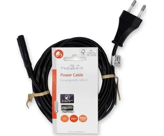 Nedis maitinimo kabelis Nedis CEGL11040BK30 maitinimo laidas Juodas 3 m C7 skydelis