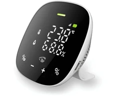 Nedis Oro kokybės jutiklis SmartLife Wi-Fi WIFISA20CBK Juodas-Baltas / Pažeista pakuotė