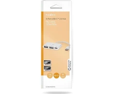 Nedis USB HUB Nedis CCGB64785WT01 USB 2.0 Type-C šakotuvai ir šakotuvai 5000 Mbit/s Balta