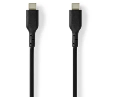 Nedis USB kabelis Nedis CCGL60710BK20 USB kabelis USB 2.0 2m USB C juodas