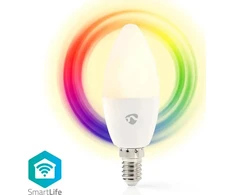 Nedis WIFILRC10E14 lampa LED Mėlyna, Žalias, Raudona, Baltas 4,9 W E27 F