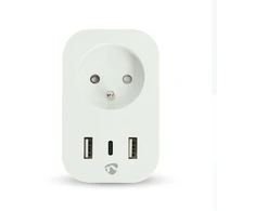 Nedis WIFIP121EWT inteligentny korek 3680 W Dom, Biuro Baltas