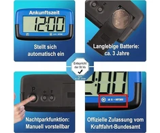 Need It Needit Needit PARK Mikro elektr. Parkavimo diskas su mėlynu patvirtinimu