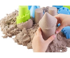 Adam Toys Adamtoys Magic Kinetic Sand 1kg natūralaus plastiko smėlio
