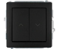 Karlik Elektrotechnik Karlik Blind end perjungiklis ištikimas Karlik Deko 12DWP -88 juodas kilimėlis