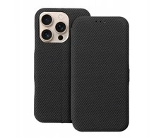 Dėklas Oem Flip case for iPhone 16 PRO MAX Folio Side Magnet juodas
