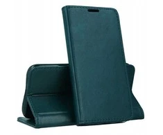 Dėklas Oem Flip case for Motorola G86 5G Smart Magneto dark žalias
