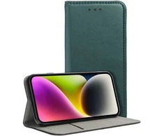 Dėklas Oem Flip case for Oppo Reno 13 PRO 5G Smart Magneto dark žalias