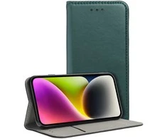 Dėklas Flip case for Realme 14 5G Smart Magneto dark žalias