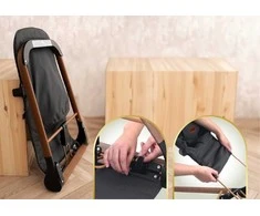 Neno NESSO DARK Pilkas - BED SEAT FOR BABIES