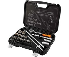 Neo Tools 1/2" galvučių raktų rinkinys, 25 vnt., satininis