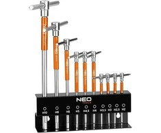 Neo Tools Klucze Smeigtukų raktai 2-10 mm, 10 vnt. rinkinys lentynėlėje