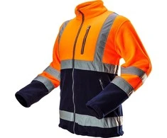 Bluza, Signalinė flisinė striukė, oranžinė, XXL