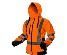 Bluza, Gerai matomas darbo džemperis, oranžinis, XL dydis