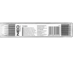 Grafitiniai pieštukai NEO TOOLS 13-823 (HB, juodi, 6 vnt.)