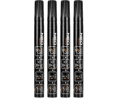 Marker Statybiniai žymekliai NEO TOOLS 13-850 (4 vnt.) - storas rašalas, juodas, permanentinis, atsparus vandeniui