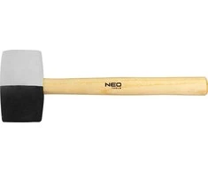 Młotek Guminis plaktukas 63 mm, 680 g, juodai baltas guminis