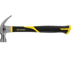 Plaktukas TOPEX 02A850 450 g, stiklo pluošto rankena, gumuota