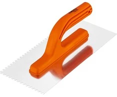 Paca Dantyta mentelė, 270 x 125 mm, dantys 4 x 4 x 4 mm, plastikinė rankena