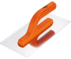 Dantyta mentelė NEO 50-204, 270x125mm, 6x6x6mm, plastikinė rankena