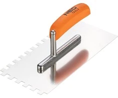 Glaistyklė NEO 270 x 128 mm su dantytu kraštu, medine rankena