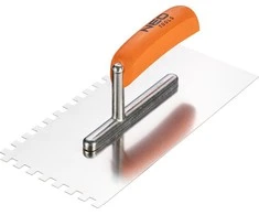 Dantyta mentelė NEO 270 x 128 mm su medine rankena