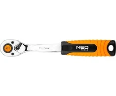 Neo Tools Terkšlė NEO 08-530 1/4", 90T, 155 mm, CrV plienas