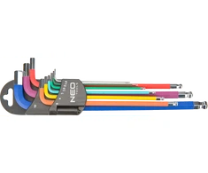 Šešiakampiai Raktai NEO 09-512 (9 vnt., 1.5-10 mm)