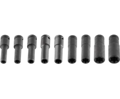 Neo Smūginiai Torx antgaliai, 1/2", 9 dalių rinkinys, E10-E24, CrMo