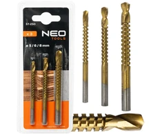 Wierta Piy HSS-TiN pjūklų grąžtai, 5-8 mm, 3 vnt. rinkinys