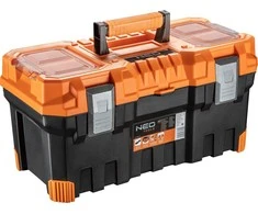 Neo Tools Skrzynka 22 colių įrankių dėžė su organizatoriais