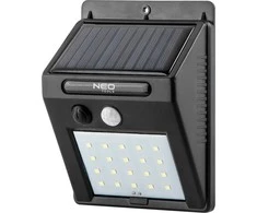 Lampa Saulės energija varomas sieninis šviestuvas 20 SMD LED 250 lm