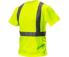 T Shirt Įspėjamieji marškinėliai, geltoni, L dydis