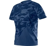 T Shirt Kamufliažiniai tamsiai mėlyni darbo marškinėliai, XXL dydis