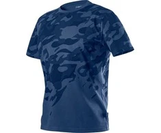 T Shirt Kamufliažiniai tamsiai mėlyni darbo marškinėliai, S dydis