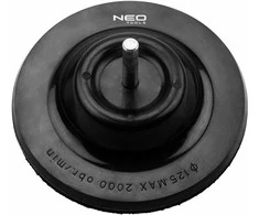 Tarcza Velcro tvirtinimo diskas 125 mm x 4 mm, 8 mm kotelis
