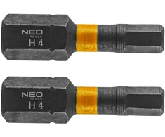 Bity HEX4 x 25 mm smūginiai antgaliai, 2 vnt.