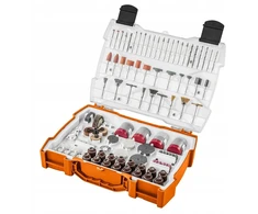 Neo Tools Priedai mini šlifuokliui, rinkinyje 286 vnt.